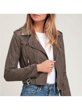 Lulu's Suede Moto Jacket